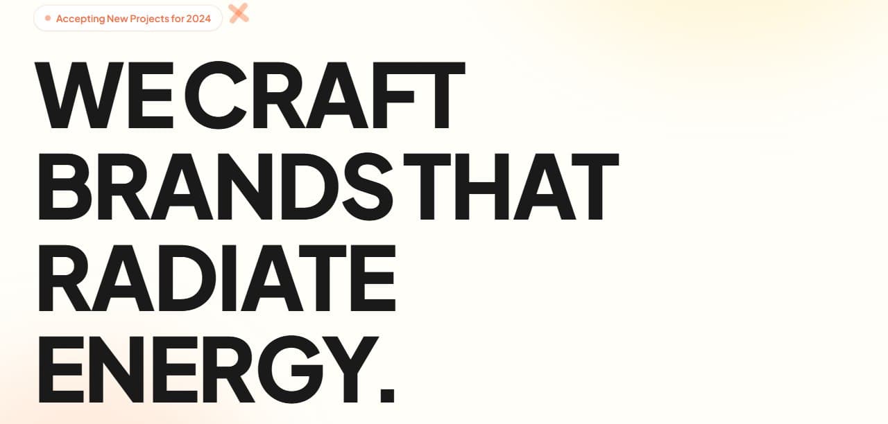 Screenshot of SOLAR FLARE · CREATIVE AGENCY